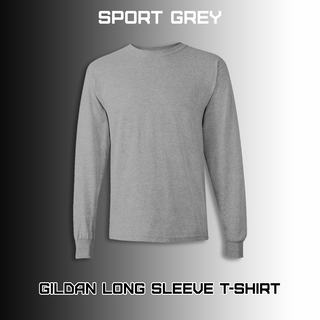 Buy gray Gildan Long Sleeve T-Shirt