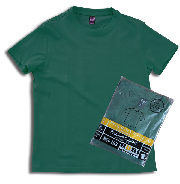H1003 Premium 100% Ring-Spun Heavy Weight Cotton  200GSM Unisex T-Shirt.